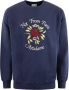 Drole de Monsieur Floral Slogan Sweatshirt - Thumbnail 1