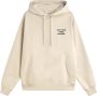 Drole de Monsieur Gedurfde Slogan Hoodie in Beige - Thumbnail 1