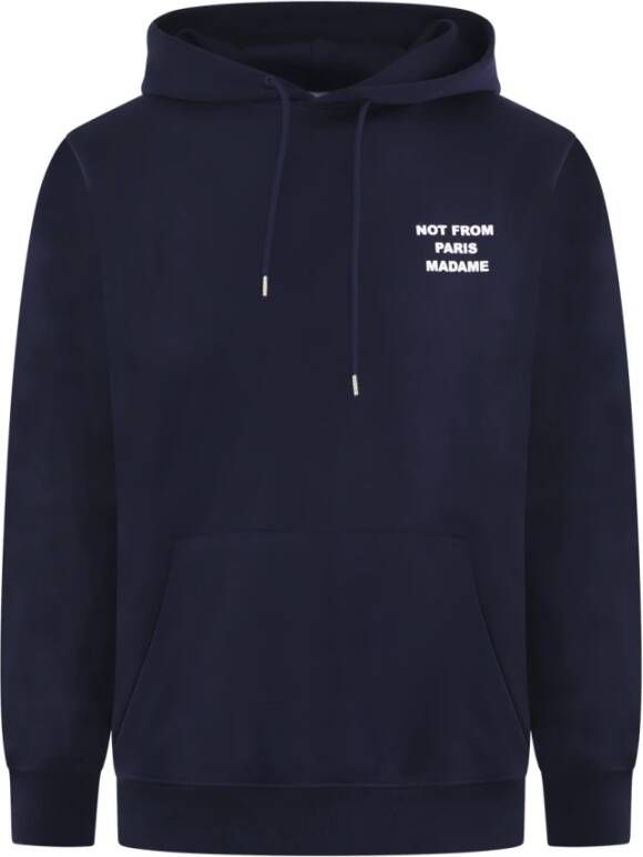Drole de Monsieur Blauwe Hoodie Sweater Slogan