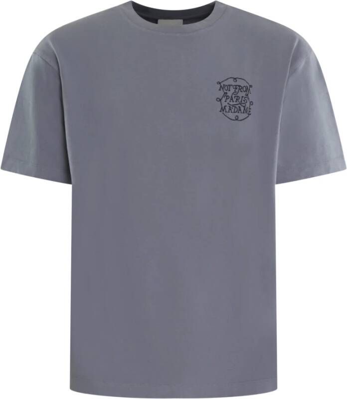 Drole de Monsieur Heren Slogan T-shirt met Tresses