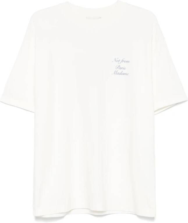 Drole de Monsieur Le T-Shirt Slogan Calligraphie