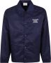 Drole de Monsieur Navy Nylon Slogan Jas - Thumbnail 1