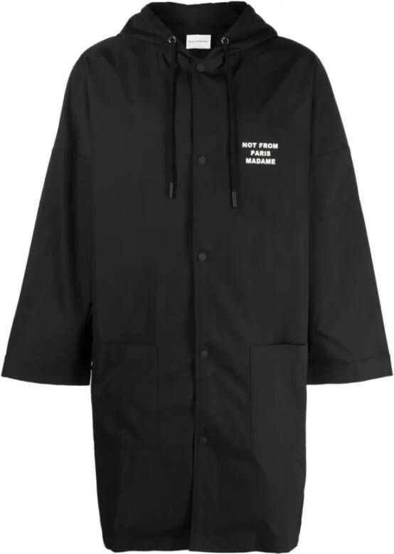 Drole de Monsieur Parka met capuchon met print en slogan