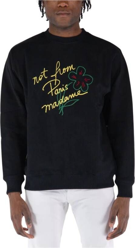 Drole de Monsieur Slogan Esquisse Crewneck Sweatshirt