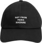 Drole de Monsieur Zwarte Slogan Pet Stijlvol Streetwear Accessoire - Thumbnail 3