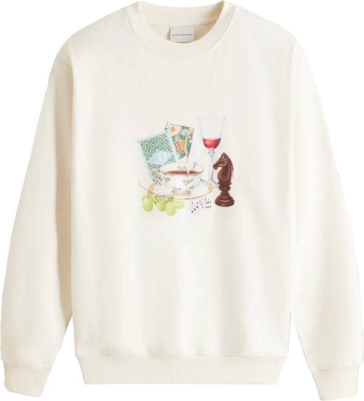 Drole de Monsieur Sweatshirt met geborduurde slogan