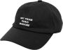 Drole de Monsieur Zwarte Slogan Pet Stijlvol Streetwear Accessoire - Thumbnail 1