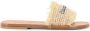 Dsquared2 Beige Franje Raffia Sandalen - Thumbnail 1