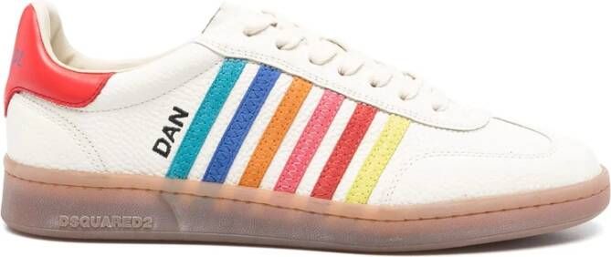Dsquared2 Beige Veterschoen met Merkhiel