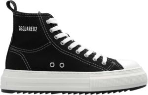 Dsquared2 Sneakers Sneaker Canvas Stam Logo in zwart