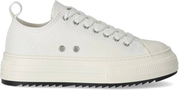 Dsquared2 Witte Sneakers Regular Fit Geschikt voor Alle Temperaturen Andere Vezels 100% White Dames