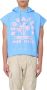 Dsquared2 Blauwe Mouwloze Hoodie met Palmboom Grafisch - Thumbnail 1