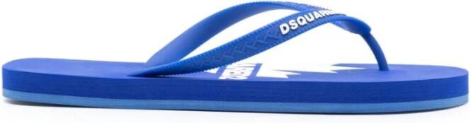 Dsquared2 Blauwe Sandalen met Logodetail