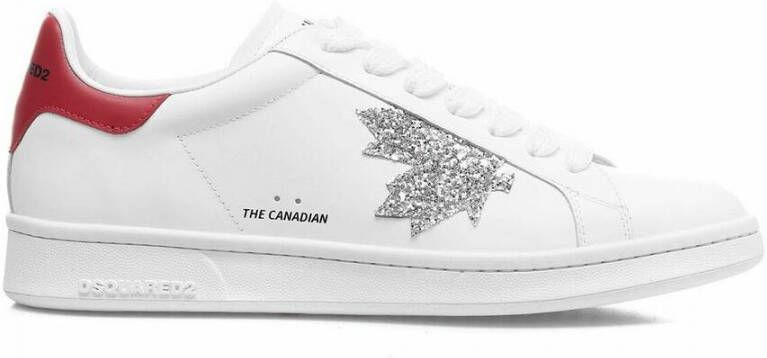Dsquared2 Leren Veterschoenen The Canadian Stijl White Dames - Foto 6