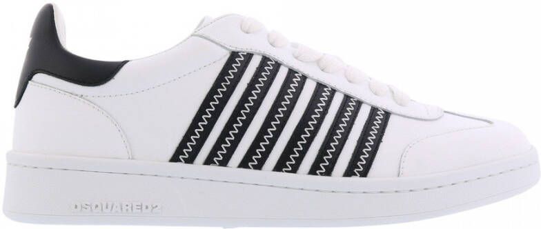 Dsquared2 Boxer sneaker van kalfsleer Wit Zwart - Foto 2