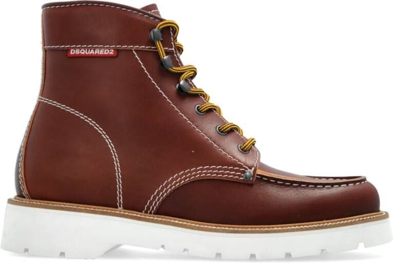 Dsquared2 Bruine Enkellaarsjes