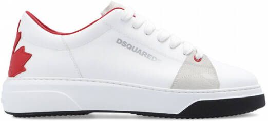 Dsquared2 Bumper sneaker van kalfsleer met nubuck details