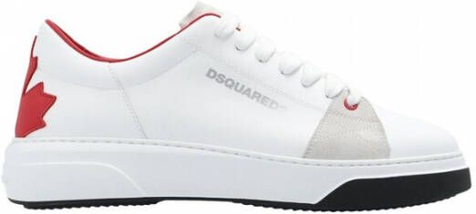 Dsquared2 Bumper sneaker van kalfsleer met nubuck details
