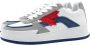 Dsquared2 Canadese Sneaker Wit Blauw Rood Multicolor Heren - Thumbnail 2