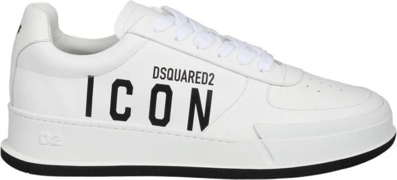Dsquared2 Canadese Sneakers met Contrasterende Details White Heren