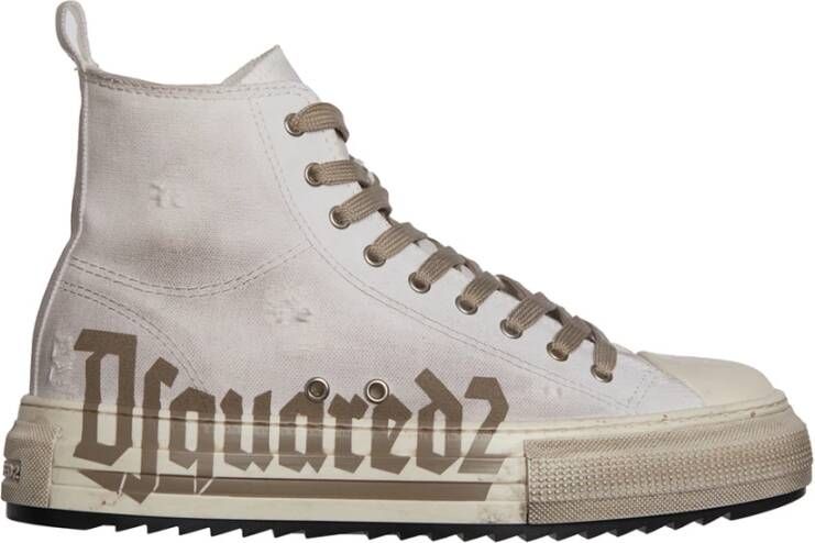 Dsquared2 Canvas Sneakers White Heren