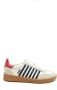 Dsquared2 Witte Leren Sneakers met Strepen Multicolor Heren - Thumbnail 13