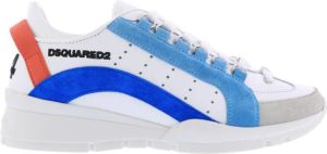 Dsquared2 Contrasterend paneel lage top Sportschoenen Wit Dames