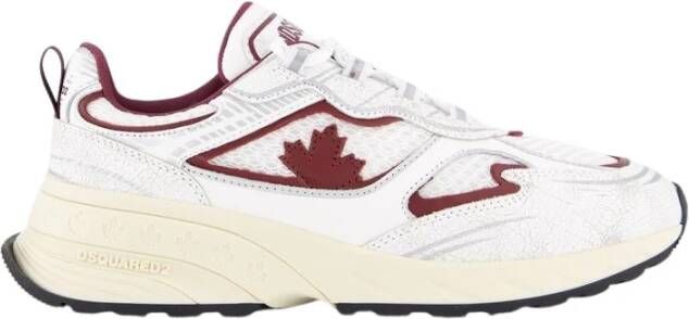 Dsquared2 Dames Sprinter Sneaker Wit Bordo