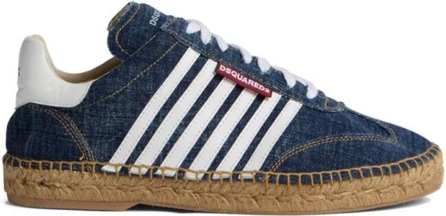 Dsquared2 Denim Espadrilles Platte Schoenen Blue Heren