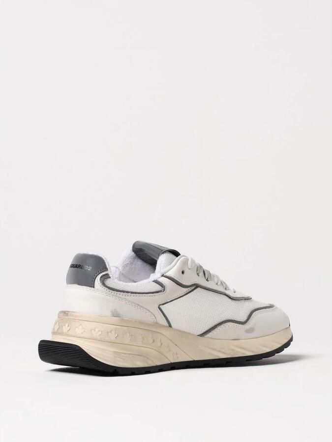 Dsquared2 Low-Top Sneakers Dames Lace-Up Low Top Sneakers in wit