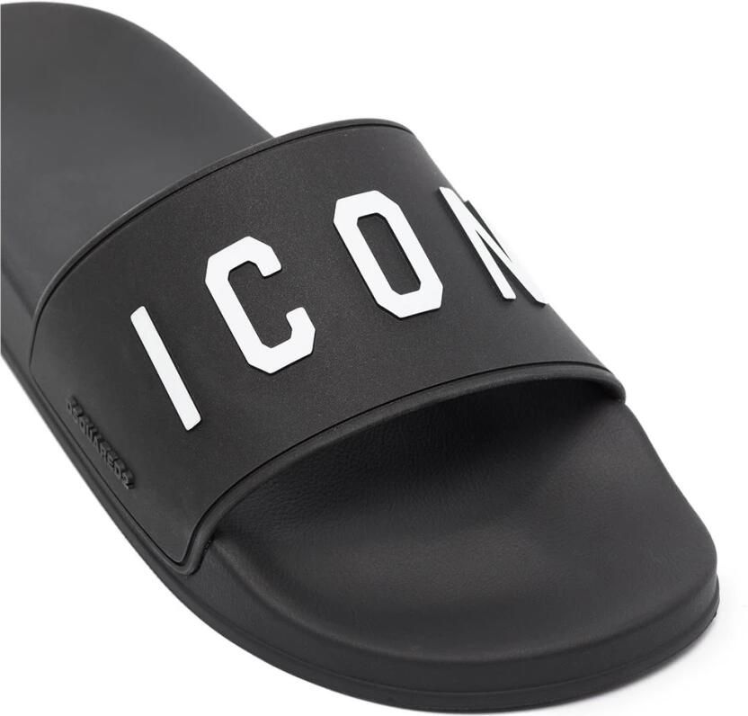 Dsquared2 Black Logo Print Sandalen - Foto 2