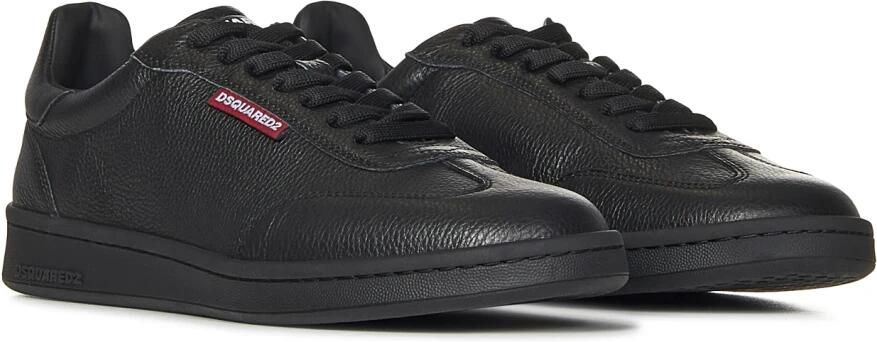Dsquared2 Zwarte Sneakers van Hertenprint Leer Black Heren - Foto 3