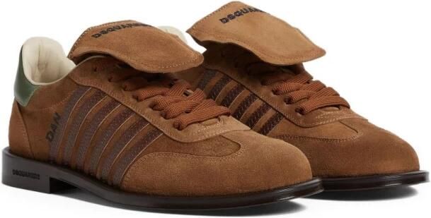 Dsquared2 Bruin Leren Veterschoenen
