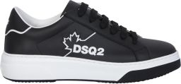Dsquared2 Zwarte Bumper Sneakers met Esdoornbladprint