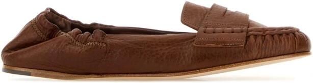 Dsquared2 Caramelkleurige leren loafers