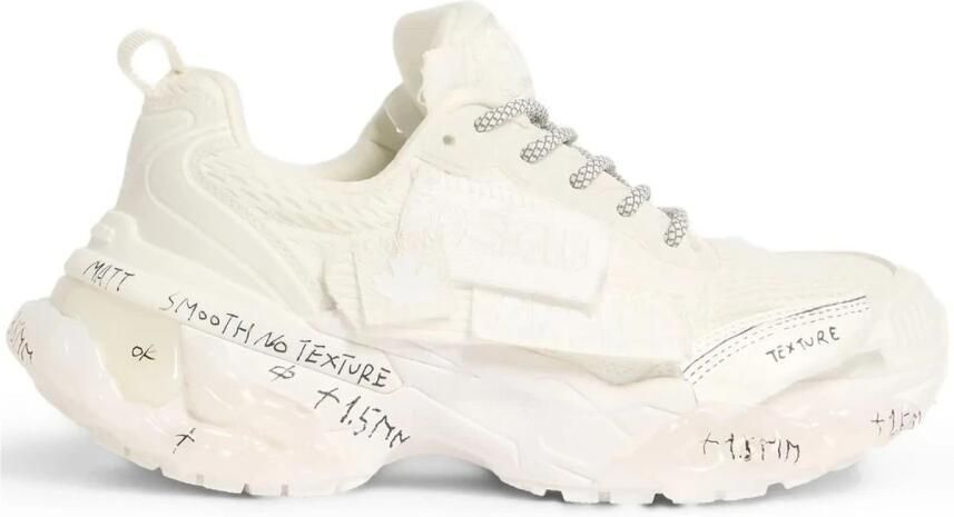 Dsquared2 Chunky Sole Sneakers met Artistieke Details