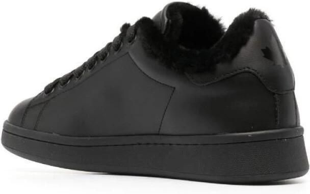 Dsquared2 Zwarte Gesloten Platte Sneakers Black Dames - Foto 2