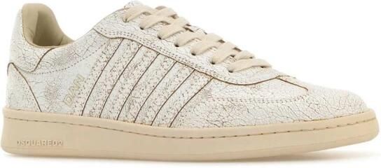 Dsquared2 Cracked Leather Low-Top Sneakers - Foto 2