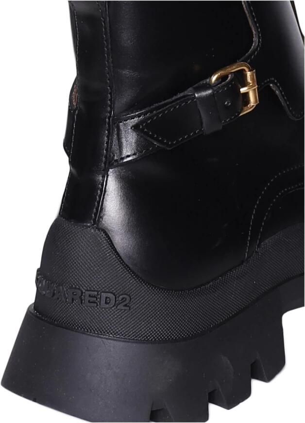 Dsquared2 D2 Statement biker boot van kalfsleer - Foto 3