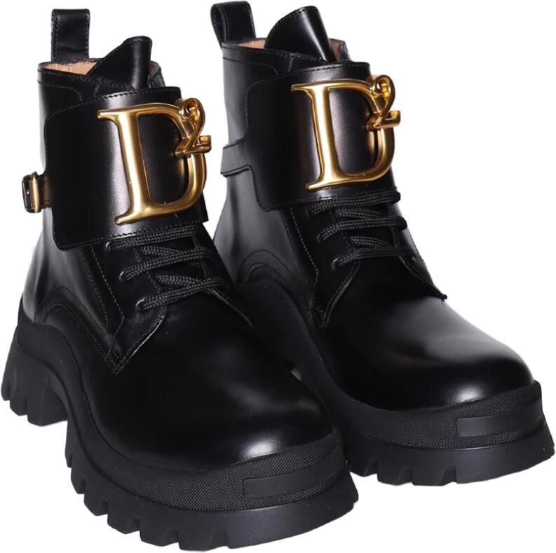 Dsquared2 D2 Statement biker boot van kalfsleer - Foto 2