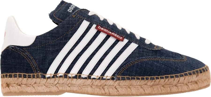 Dsquared2 Denim Espadrilles Platte Schoenen Blue Heren