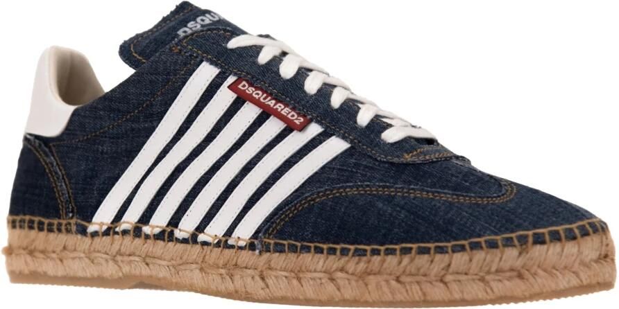 Dsquared2 Denim Espadrilles Platte Schoenen Blue Heren - Foto 3