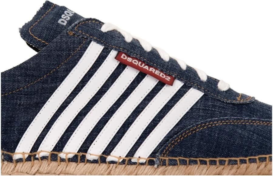 Dsquared2 Denim Espadrilles Platte Schoenen Blue Heren - Foto 2