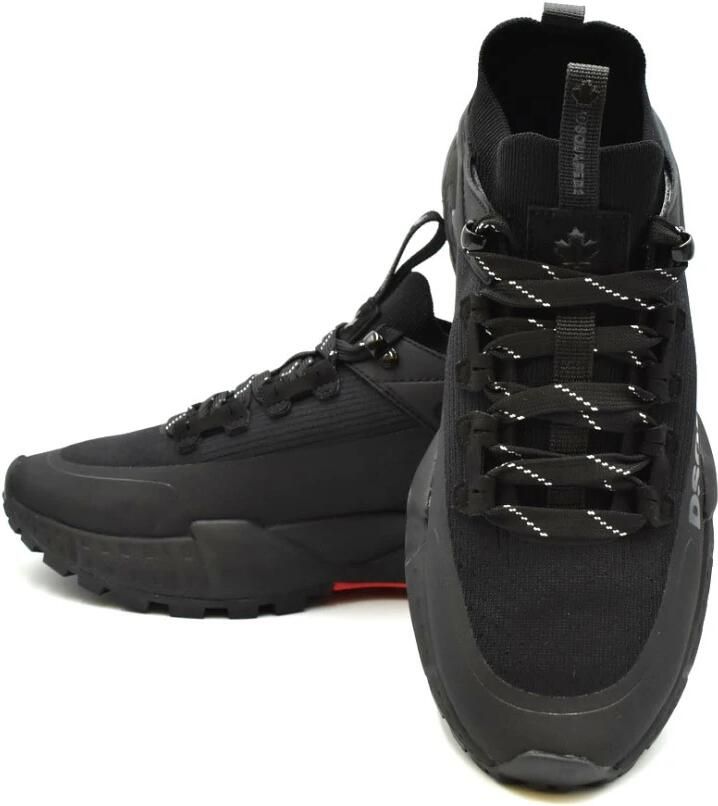 Dsquared2 Zwarte hardloopsneakers met schokabsorberende zool Black Heren