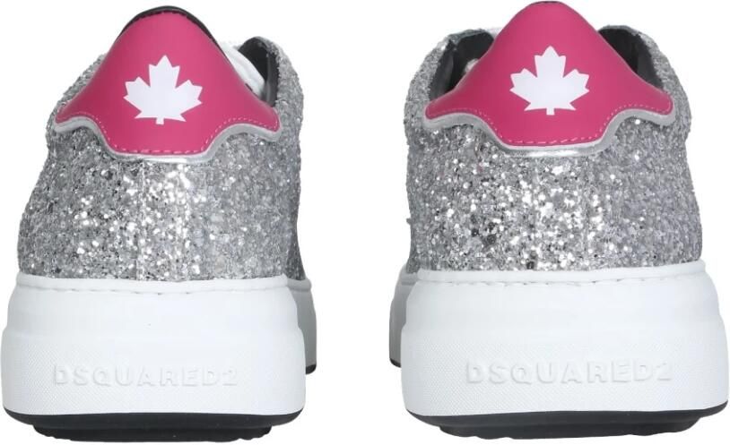 Dsquared2 Glitter Sneakers met Rubberen Zool Grijs Dames - Foto 3