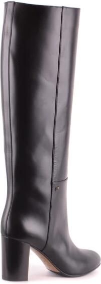 Dsquared2 Grijze Leren Laarzen met Brede Hak Semi-Formele Stijl Zwart Dames - Foto 3
