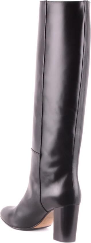 Dsquared2 Grijze Leren Laarzen met Brede Hak Semi-Formele Stijl Zwart Dames - Foto 2