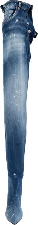 Dsquared2 Heeled Denim Overknee Laarzen - Foto 1