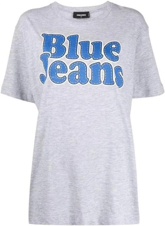 Dsquared2 Katoenen T-shirt met Ronde Hals en Geribbelde Boorden - Foto 2