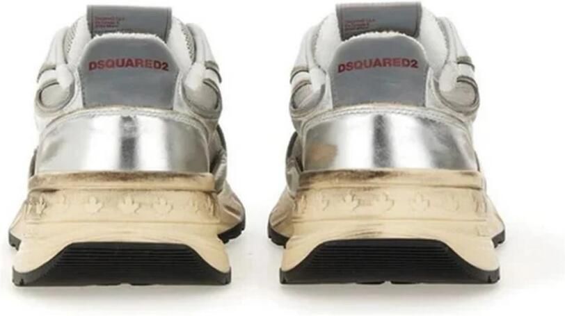 Dsquared2 Lace-Up Sneakers van leer en polyester - Foto 2